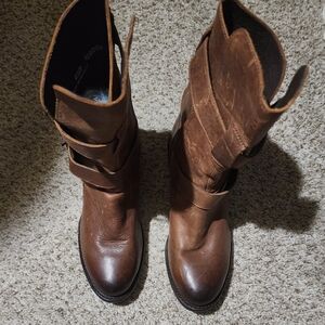 Brown Leather Women's Boots